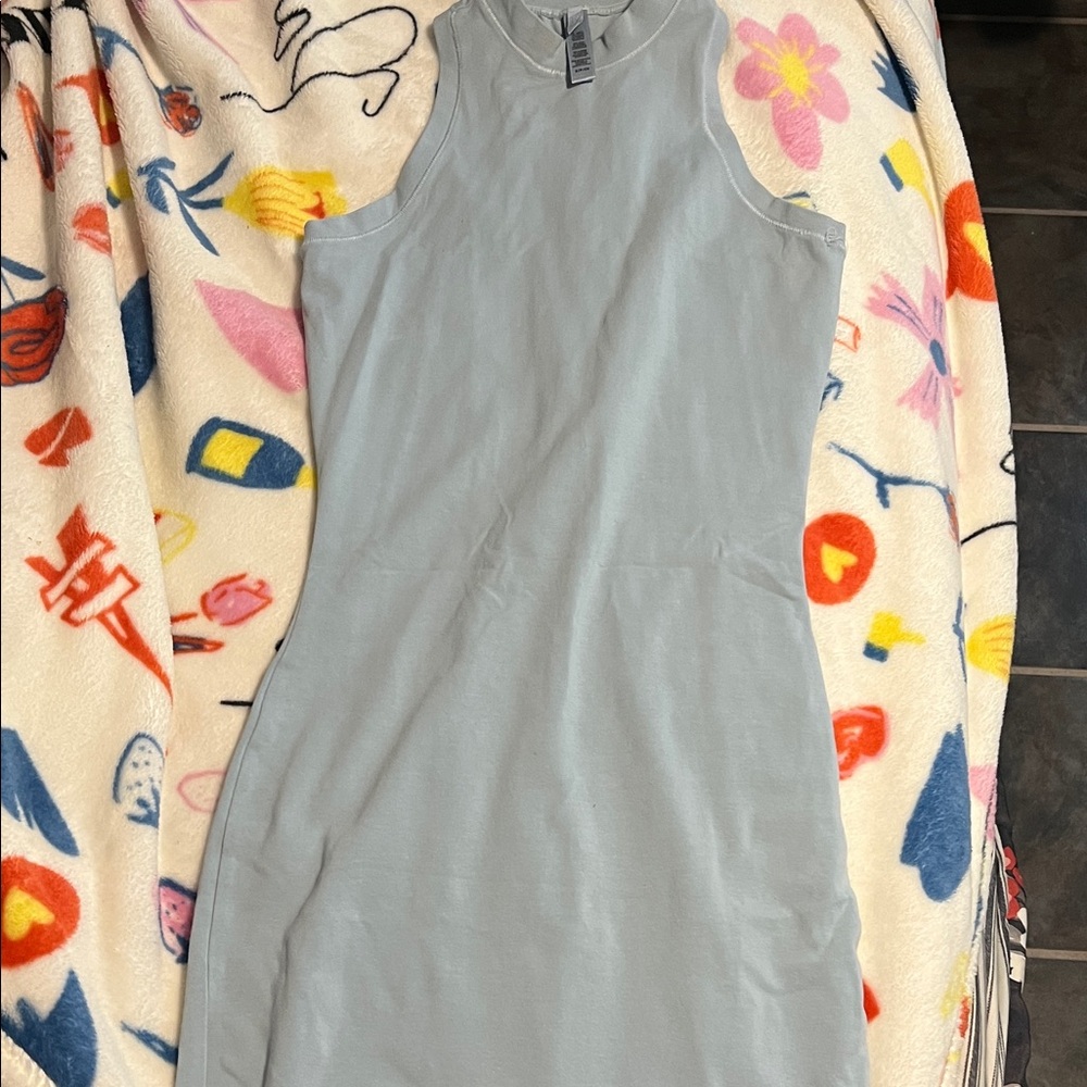 SKIMS Light Blue Mini Dress